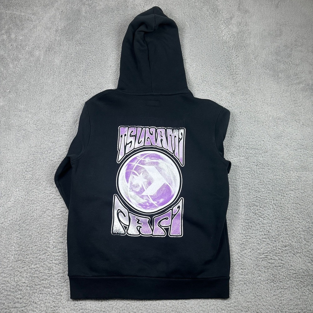 Converse Tsunami Papi Kelly Oubre Jr Hoodie Mens Medium Black Purple Graphic